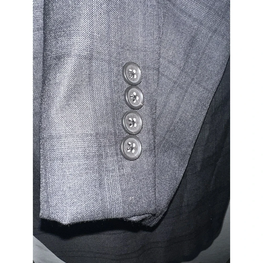 Brooks Brothers 1818 Regent Blazer Vitale Barberis Cashmere Windowpane 46R Blue
